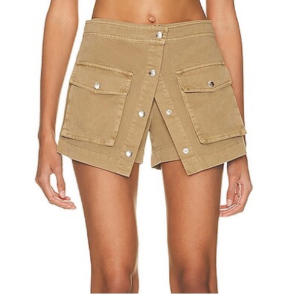 Staud Khaki Tamara Rosemary Utility Skort Size 0
